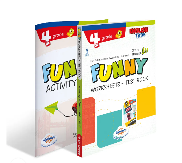 Öğretmen Evde 4. Sınıf Funny 2'li İngilizce Seti(Worksheets Test Book + Activity Book)