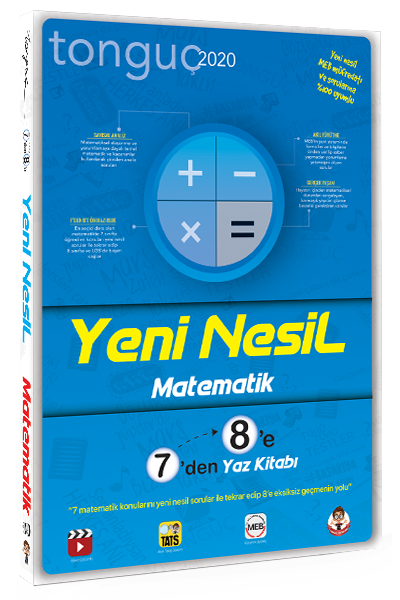 Tonguç Akademi 7'den 8'e Yeni Nesil Matematik Yaz Kitabı