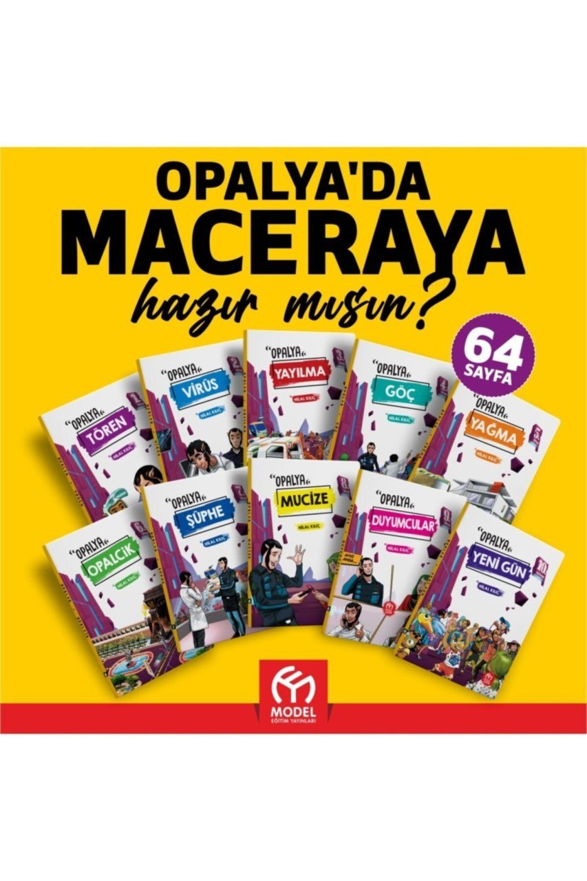 Model Egitim Yayınları Opalya 10 Lu Hikaye Seti [ Ecem Dağıtım ] 10 Kitap 10 Test 64 Sayfa