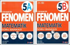 Fenomen 5. Sınıf Matematik Soru Bankası (A)+(B) Kitabı 2 Kitap