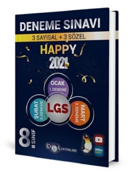 İdol Yayınları 8. Sınıf LGS 3'lü Deneme Sınavı