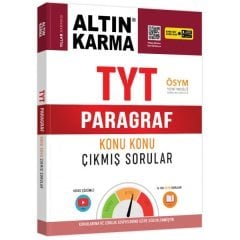 Altın Karma Yayınları TYT Paragraf Konu Konu Çıkmış Sorular