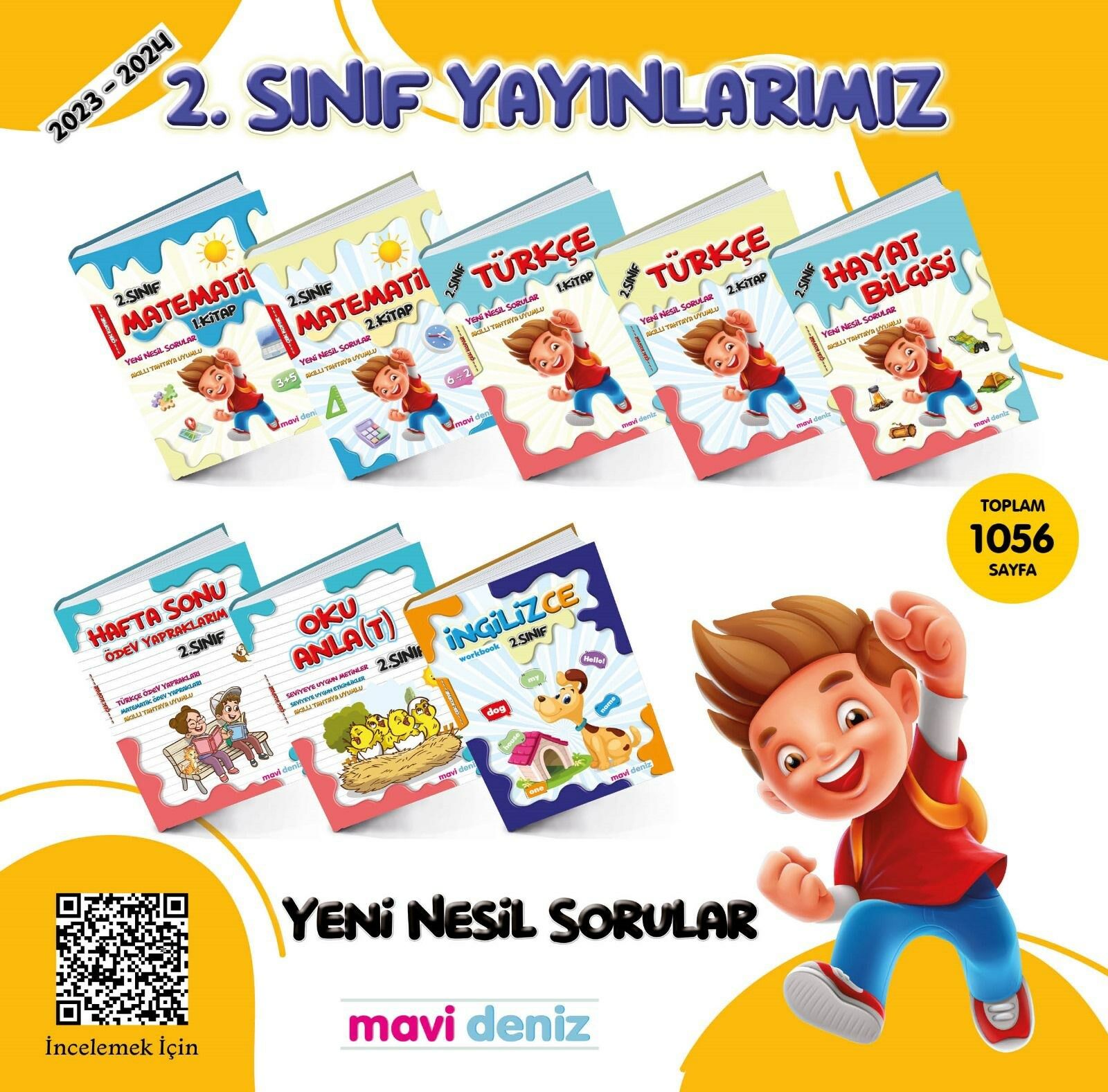 Mavi Deniz Yayınları 2.Sınıf  8'li Tam Set