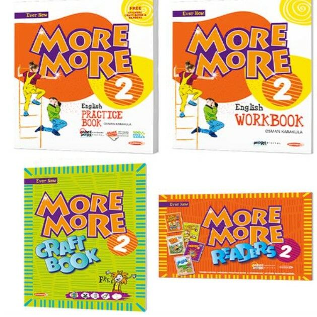 2 MORE&MORE PRACTICE BOOK & WORKBOOK & HİKAYE SETİ & CRAFT BOOK (4 LÜ SET)