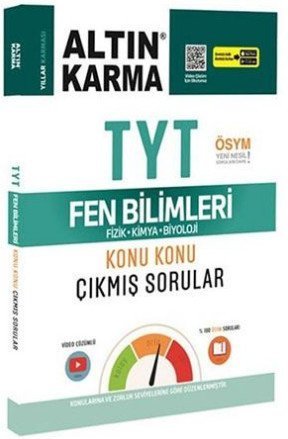 Altın Karma Yayınları TYT Fen Bilimleri Konu Konu Çıkmış Sorular