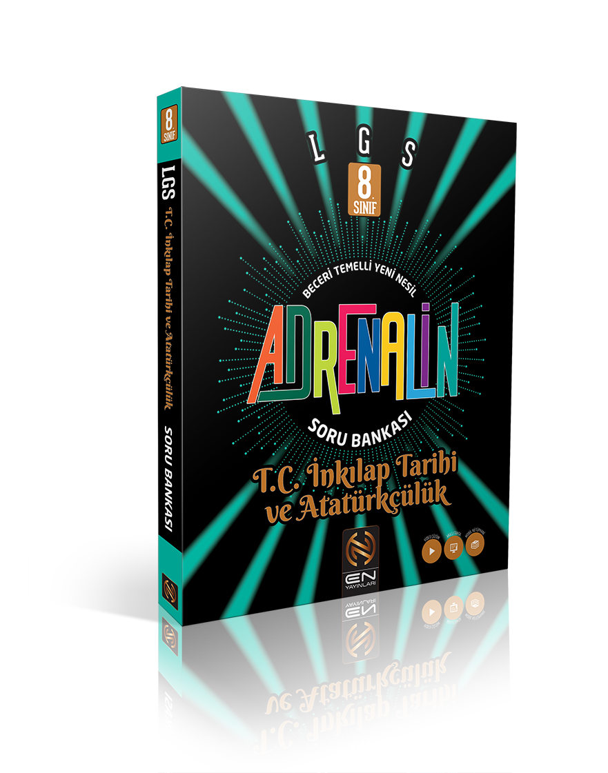 En Yayınları 8. Sınıf Adrenalin T.C.İnkılap Tarihi ve Atatürkçülük  Soru Bankası