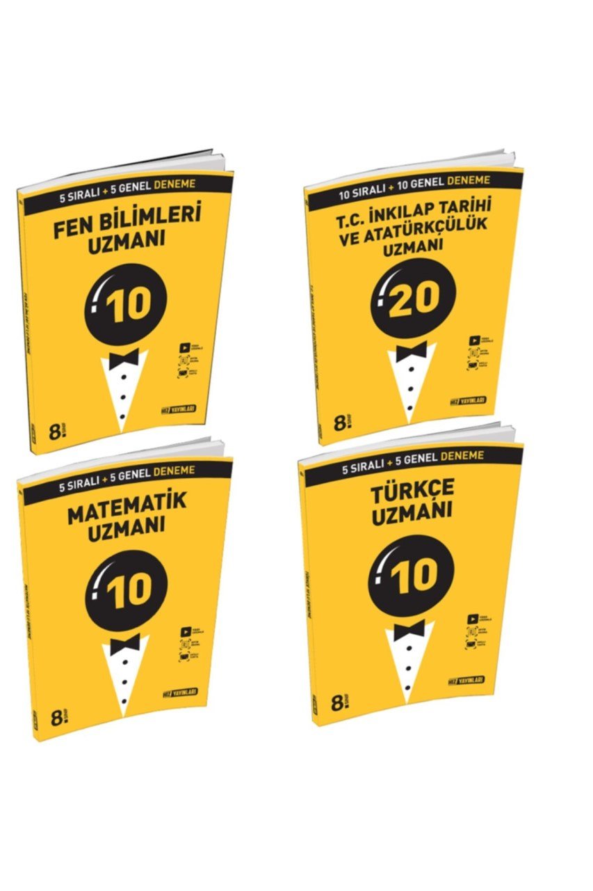 Hız Yayınları 8.sınıf Uzman Deneme Seti 4 Kitap