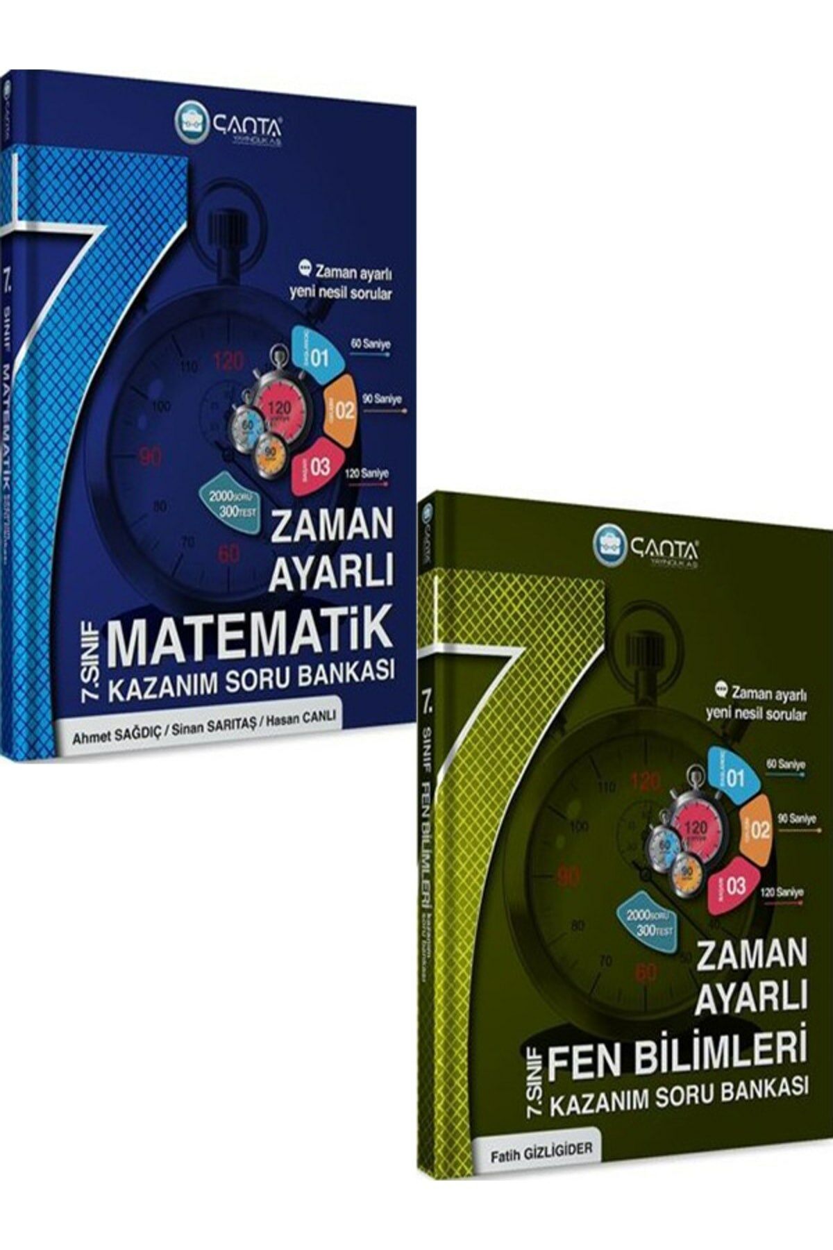 Çanta 7.sınıf Matematik Fen Zaman Ayarlı Kazanım Soru Bankası