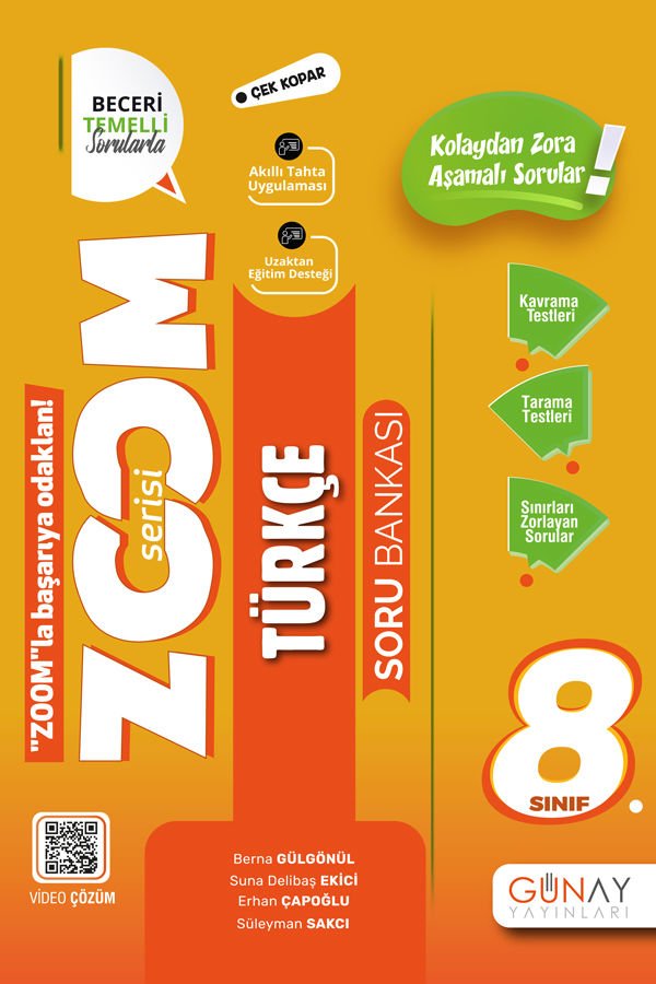 8.Sınıf Zoom Türkçe Soru Bankası 2022-2023