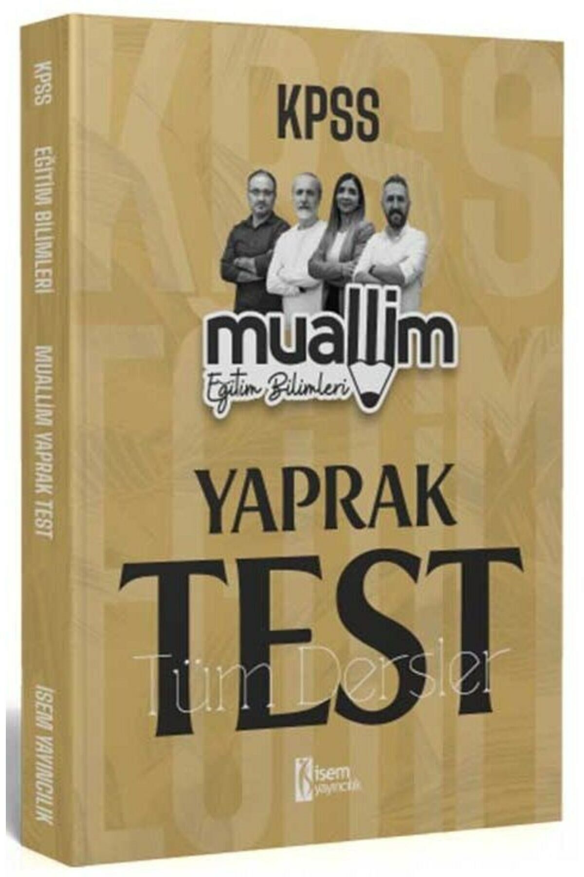 İsem KPSS Eğitim Bilimleri Muallim Tüm Dersler Yaprak Test İsem Yayınları