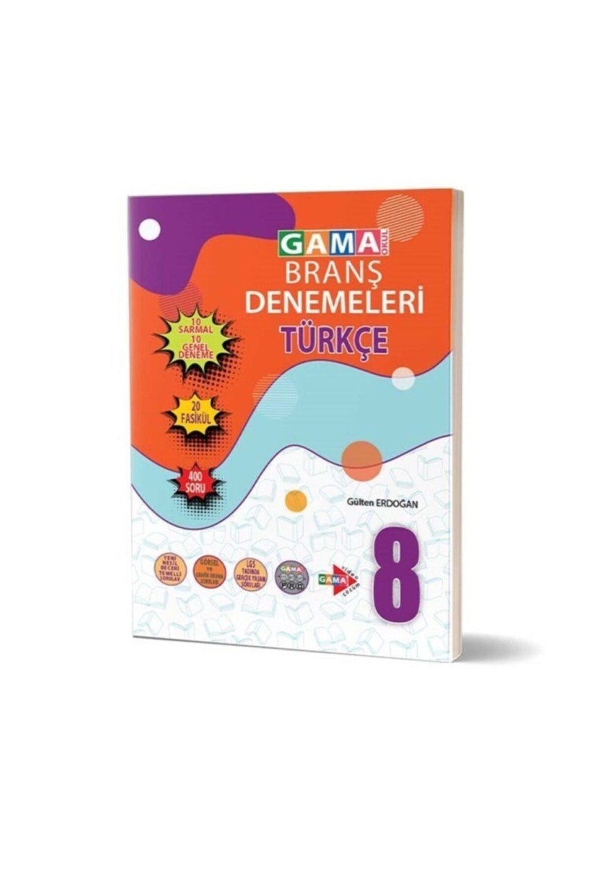 Gama Yayınları 8.sınıf Türkçe Branş Denemeleri 2021