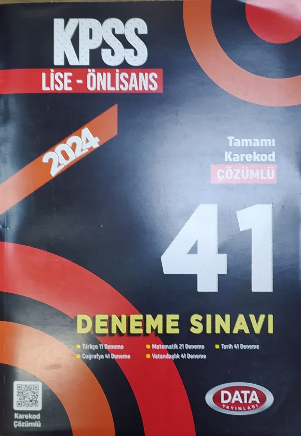 2024 KPSS LİSE-ÖNLİSANS 41 DENEME SINAVI