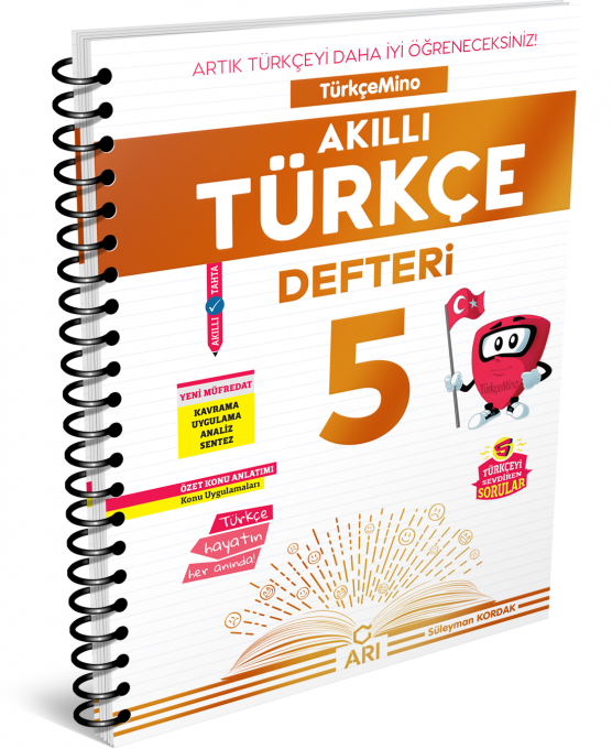 Arı Yayınları 5. Sınıf Türkçe Akıllı Defteri