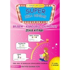 Altın Nokta 1. Sınıf Süper Zeka 5 Deneme Bilsem Kanguru Kitabı Tamamı Çözümlü