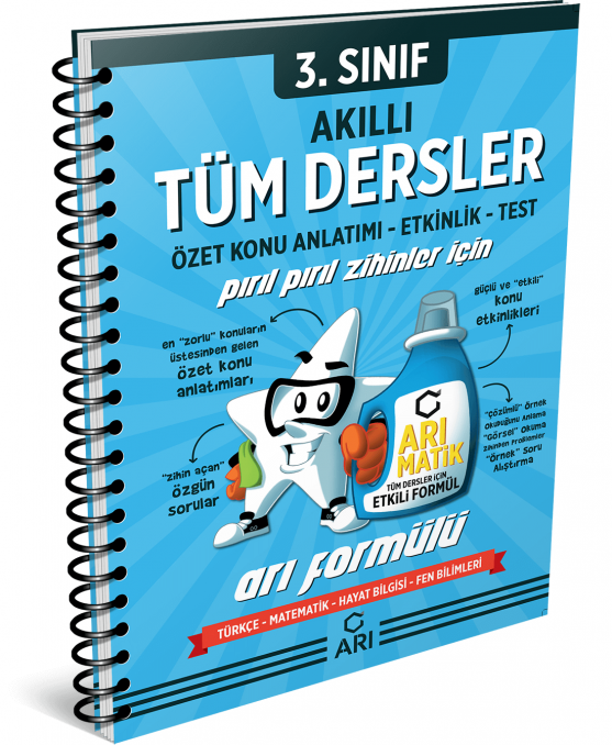 Arı Yayınları 3. Sınıf Tüm Dersler Özet Konu Anlatımı Etkinlik Test