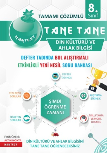 Nartest Yayınları 8.Sınıf Tane Tane Din Kültürü ve Ahlak Bilgisi Soru Bankası