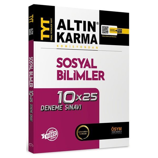Altın Karma Yayınları TYT Sosyal Bilimler  Deneme Sınavı