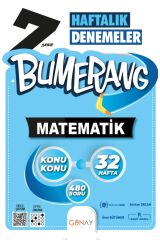 Günay Yayınları 7.sınıf 32 Haftalık Bumerang Matematik Denemeler