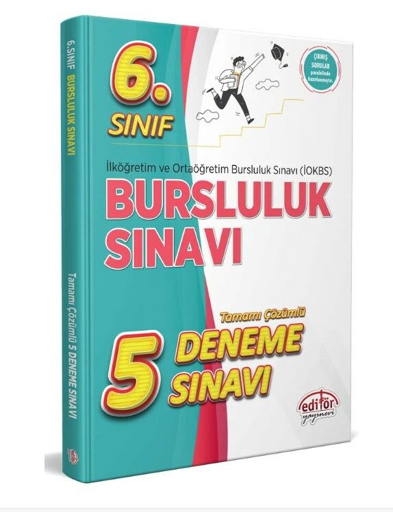 Editör yayınları 6.sınıf İOKBS  bursluluk sınavı tamamı çözümlü 5 deneme