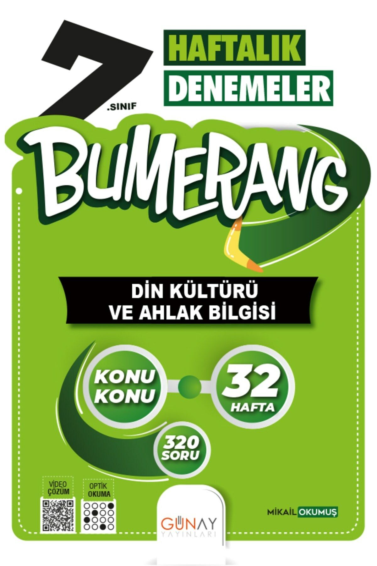 Günay Yayınları 7.sınıf 32 Haftalık Bumerang Din Kültürü Ve Ahlak Bilgisi