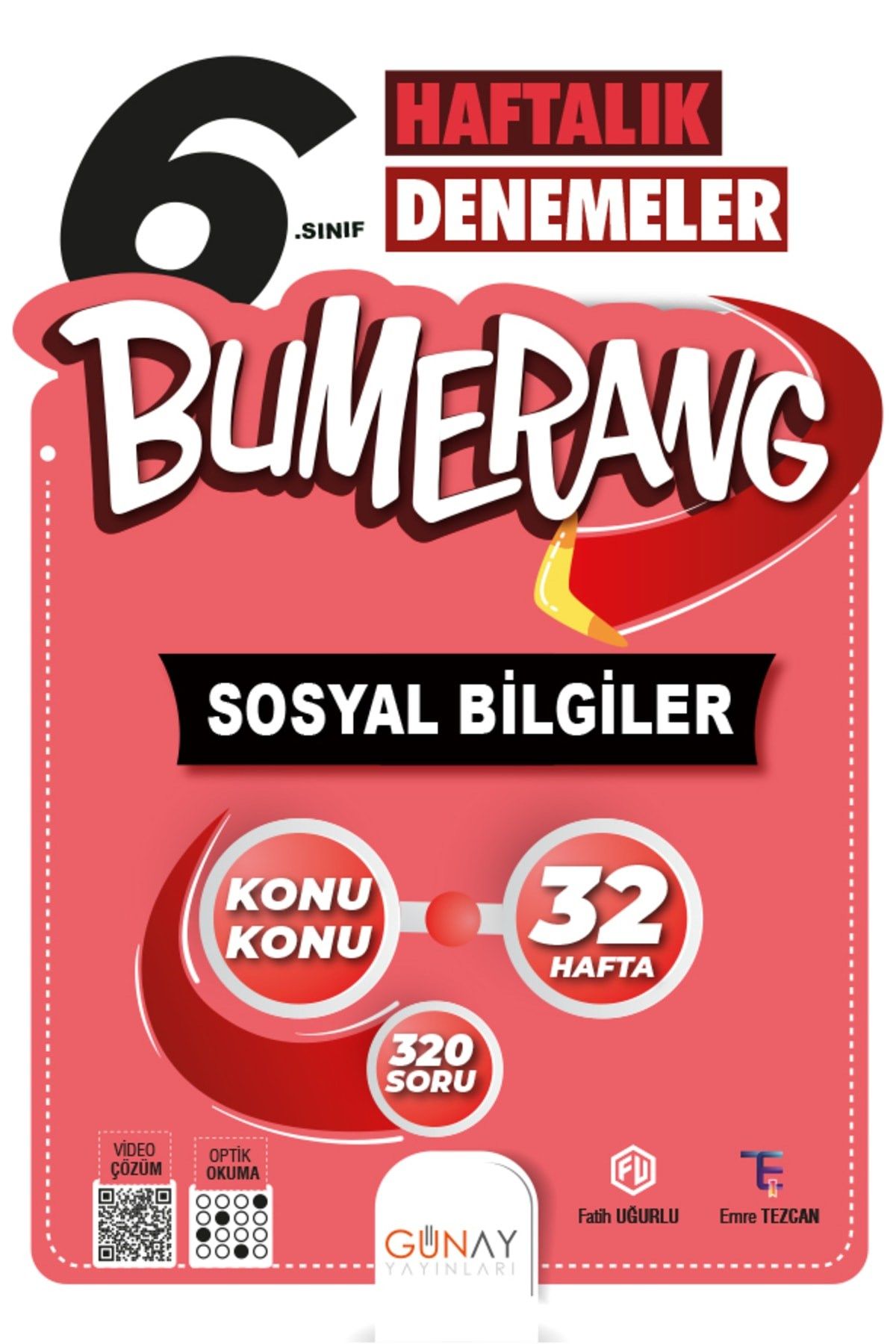 6.Sınıf 32 Haftalık Bumerang Sosyal Bilgiler Soru Bankası