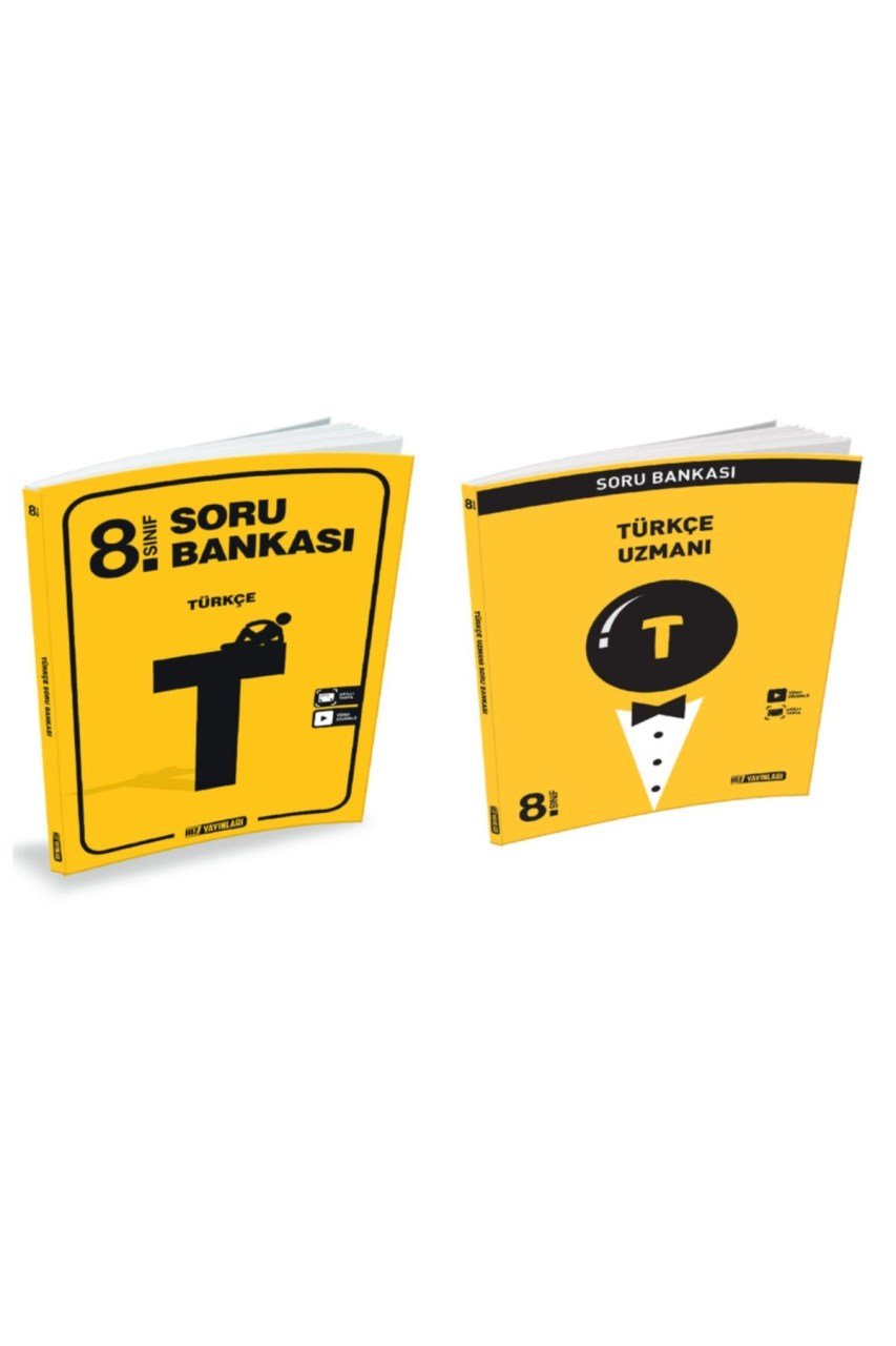 Hız Yayınları 8. Sınıf Türkçe Soru Bankası + Türkçe Uzmanı Set
