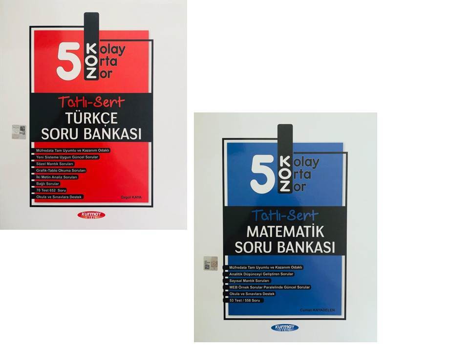 Kurmay Okul 5. Sınıf Türkçe Matematik Tatlı Sert Soru Bankası