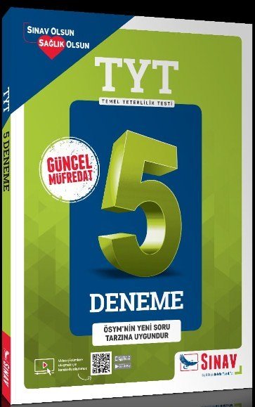 Sınav Yayınları TYT 5 Deneme Ösym Yeni Tarzına Uygun Nisan 2020
