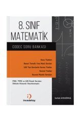 İncedetay Yayınları 8.sınıf Matematik Codec Soru Bankası