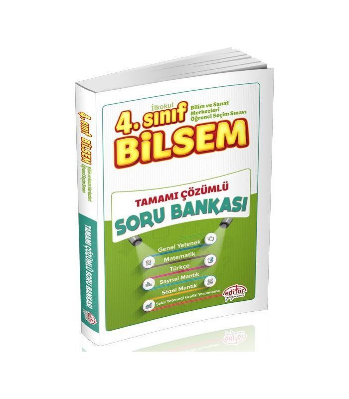 Editör Yayınları 4.Sınıf Bilsem Tamamı Çözümlü Soru Bankası