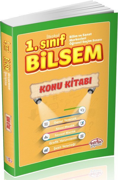 Editör Yayınları 1.Sınıf Bilsem Konu Kitabı