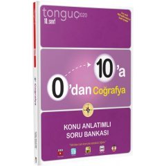 Tonguç Akademi Yayınları 10.Sınıf 0'dan 10'a Coğrafya Konu Anlatımlı Soru Bankası