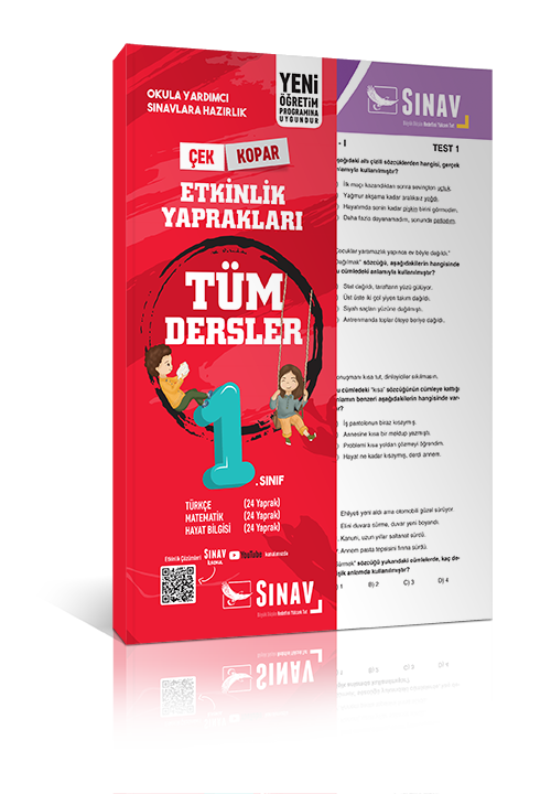 Sınav Yayınları 1. Sınıf Tüm Dersler Yaprak Test