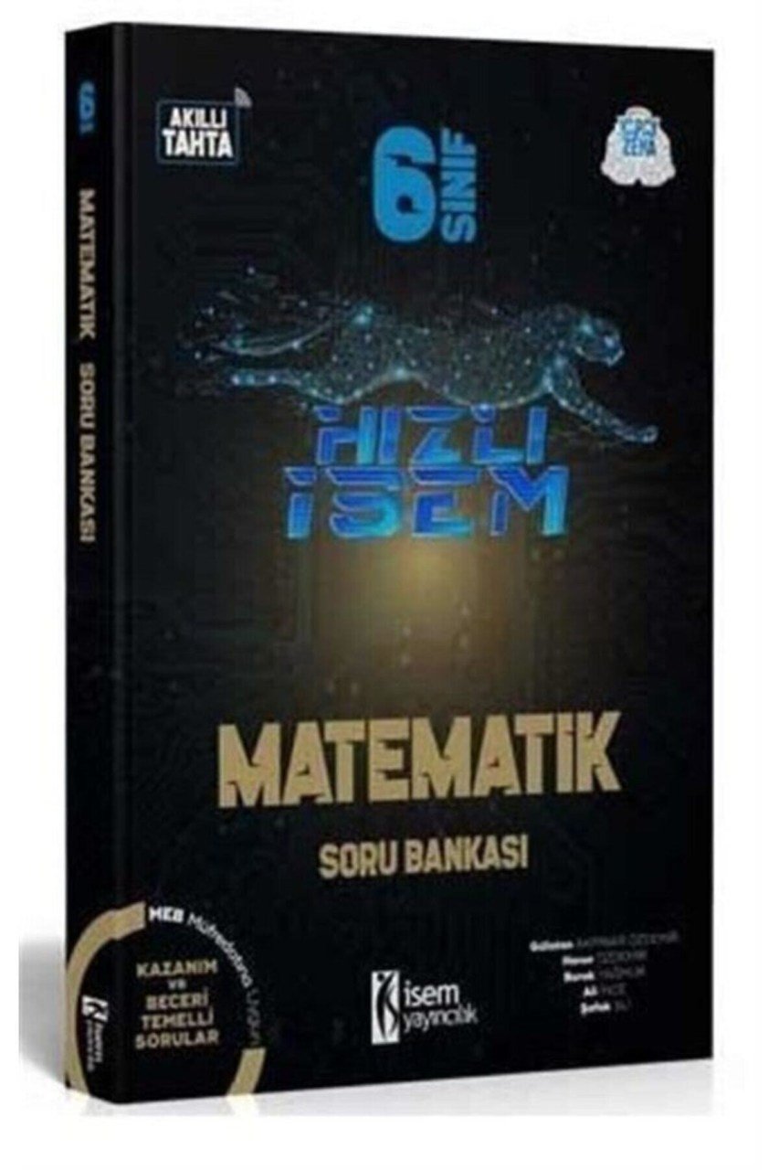 İsem Yayınları Hızlı İsem 6. Sınıf Matematik Soru Bankası 2021 - 2022