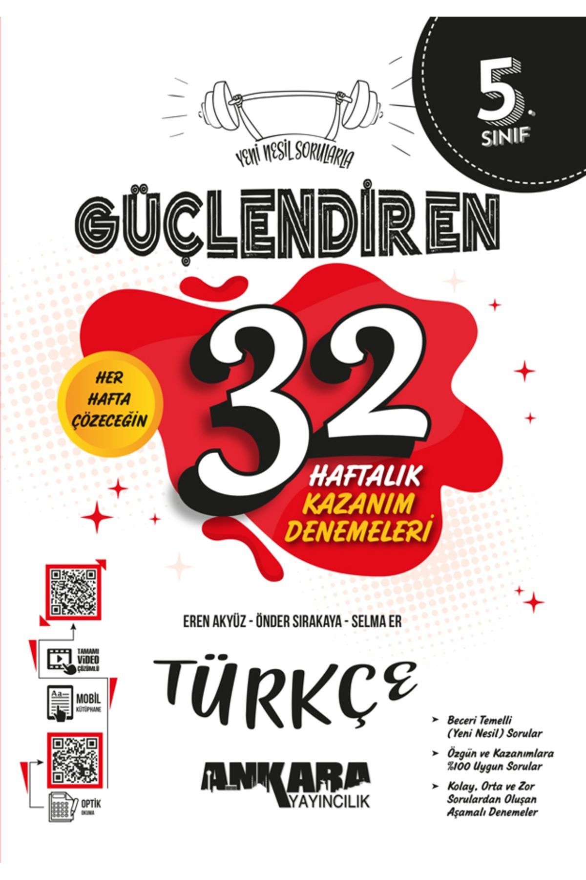 5. Sınıf Güçlendiren 32 Haftalık Türkçe Kazanım Denemeleri