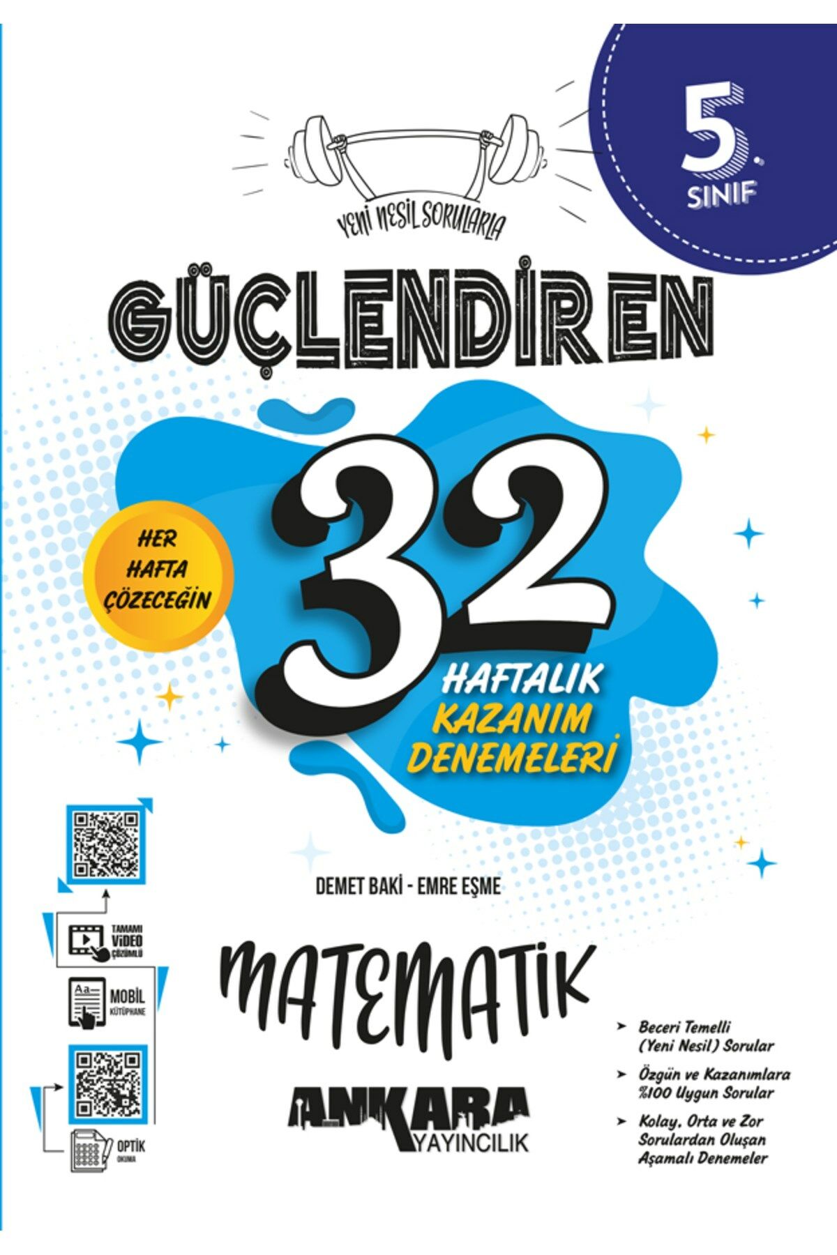5. Sınıf Güçlendiren 32 Haftalık Matematik Kazanım Denemeleri