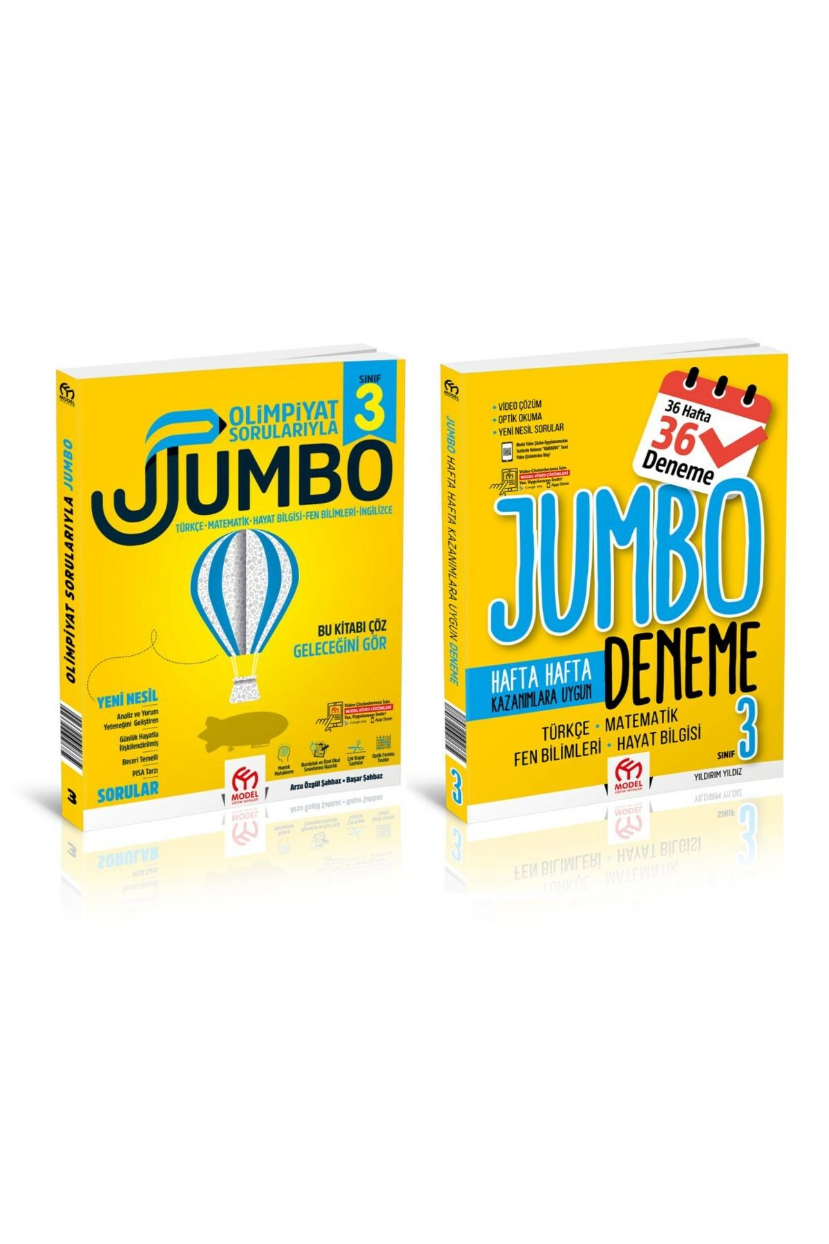 3. Sınıf Olimpiyat Sorularıyla Jumbo Soru Bankası + Tüm Dersler Jumbo Deneme / 2 Kitap