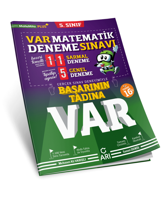 Arı Yayınları VAR Matematik Deneme Sınavı 5. Sınıf