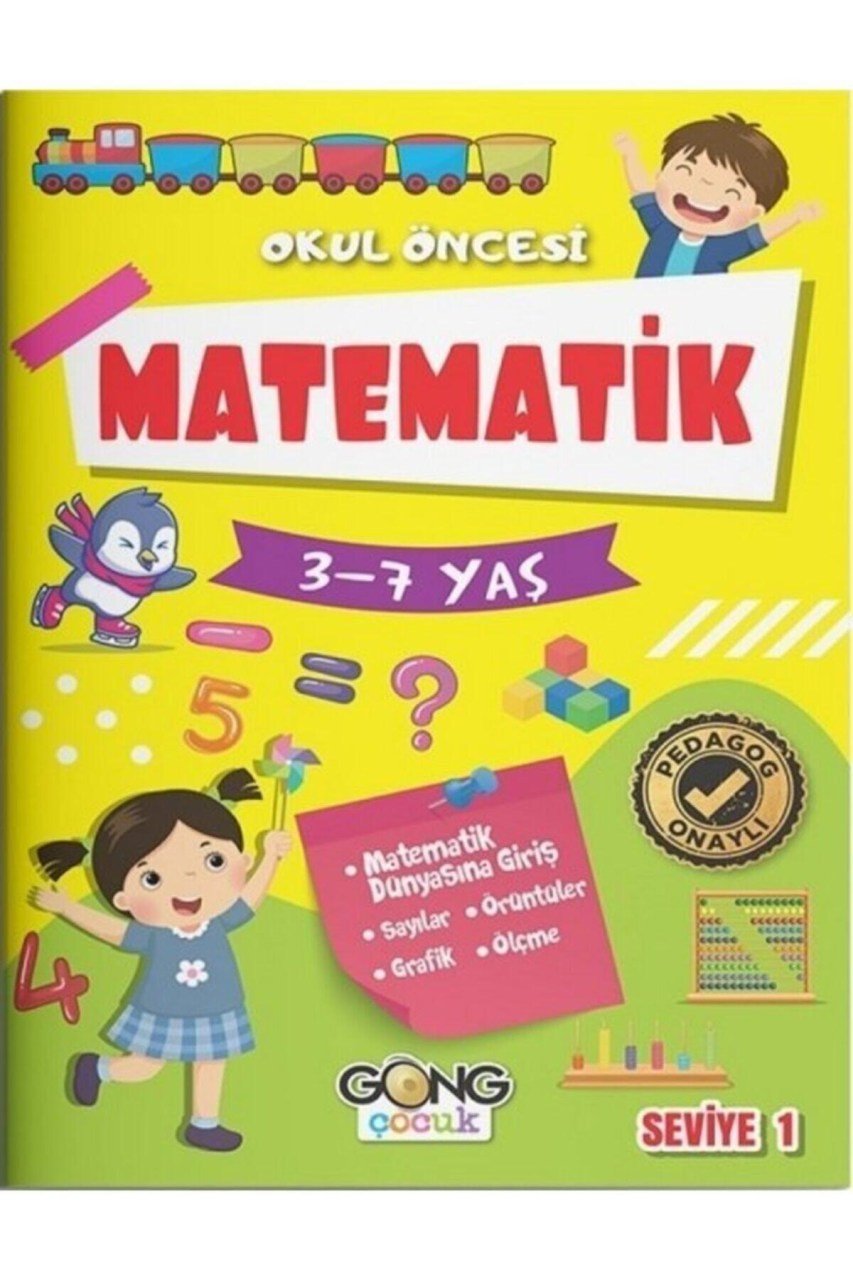 Gong Çocuk Okul Öncesi Matematik 3-7 Yaş 5 Kitap Set