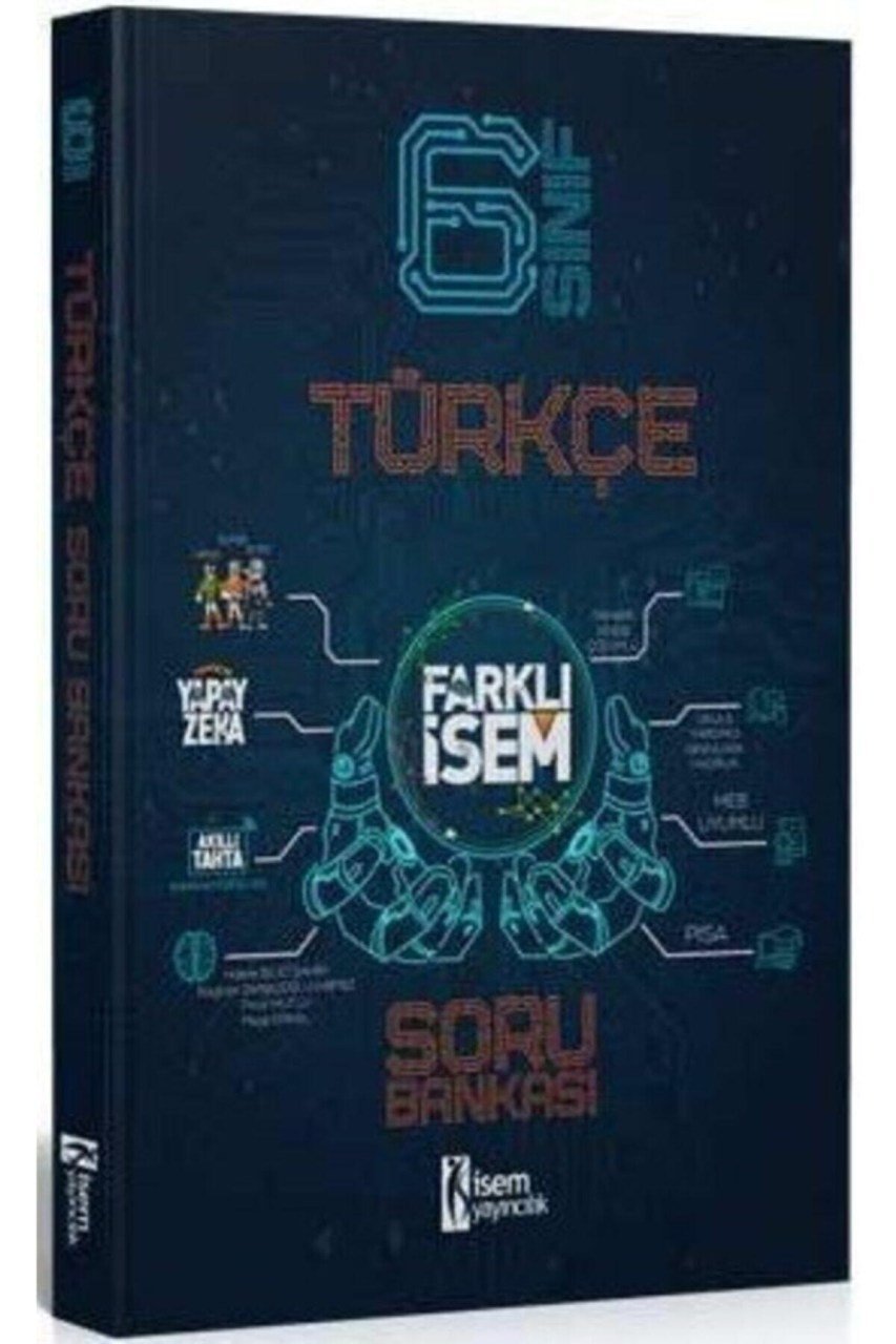 İsem Yayınları Farklı İsem 6. Sınıf Türkçe Soru Bankası 2021 - 2022