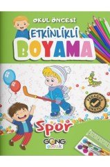 Gong Çocuk Okul Öncesi Etkinlikli Boyama 3-7 Yaş 5 Kitap Set Gong Çocuk