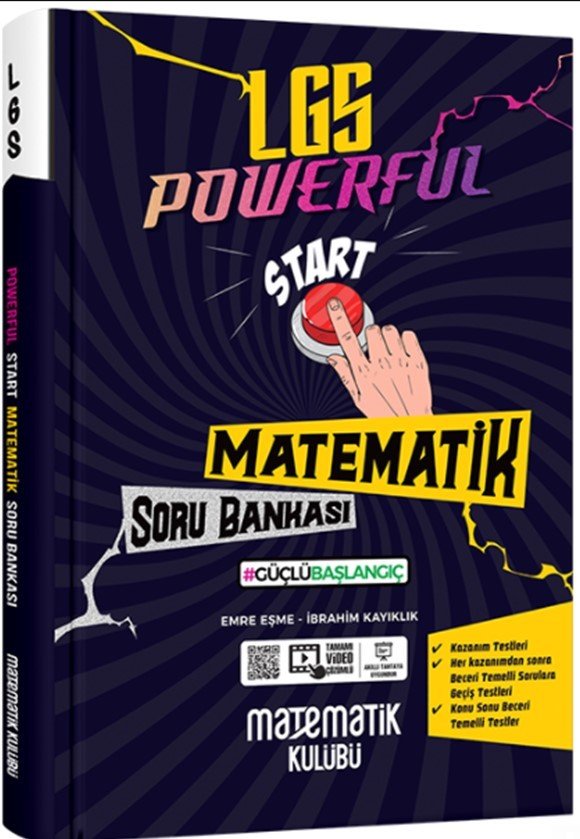 Matematik Kulübü 8. Sınıf LGS Matematik Powerful Soru Bankası