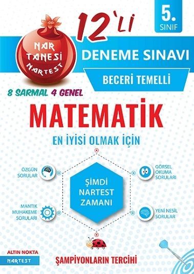 Nartest Yayınları 5.Sınıf Beceri Temelli Matematik Deneme Sınavı