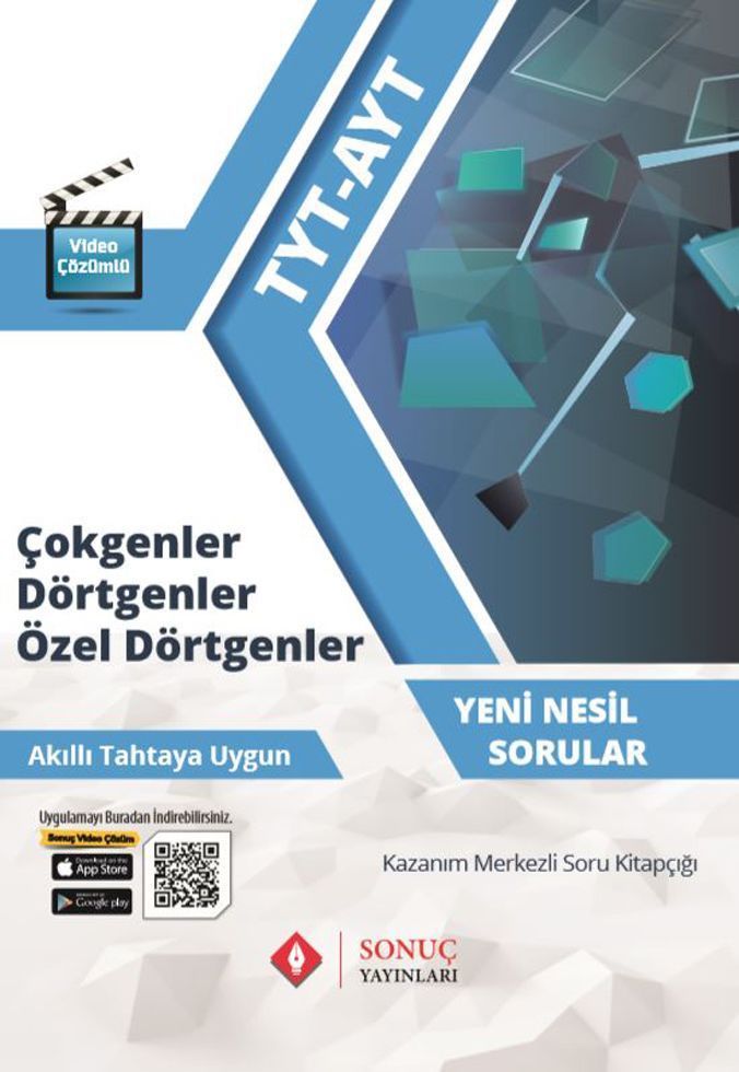 Sonuç Yayınları TYT-AYT Çokgenler Dörtgenler Özel Dörtgenler Kazanım Merkezli Soru Kitapçığı