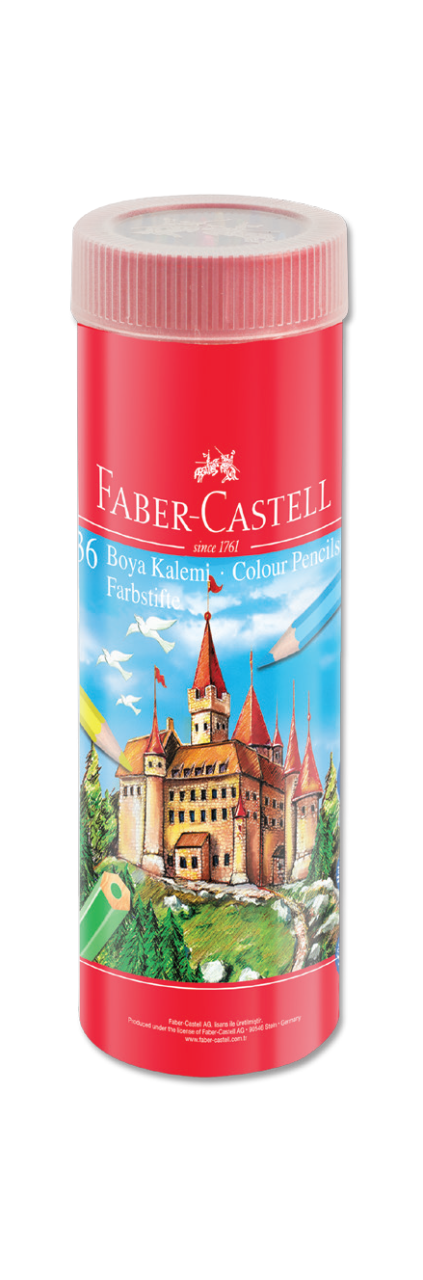 Faber Castell 36'lı Kuru Boya Kalemi Teneke Kutu