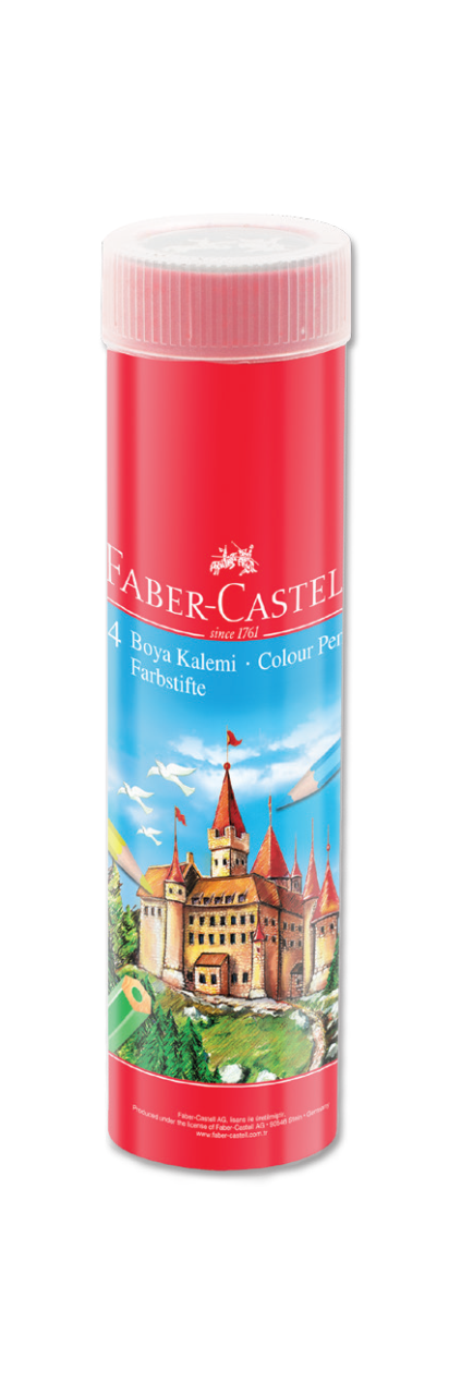 Faber Castell 24'lü Kuru Boya Kalemi Teneke Kutu