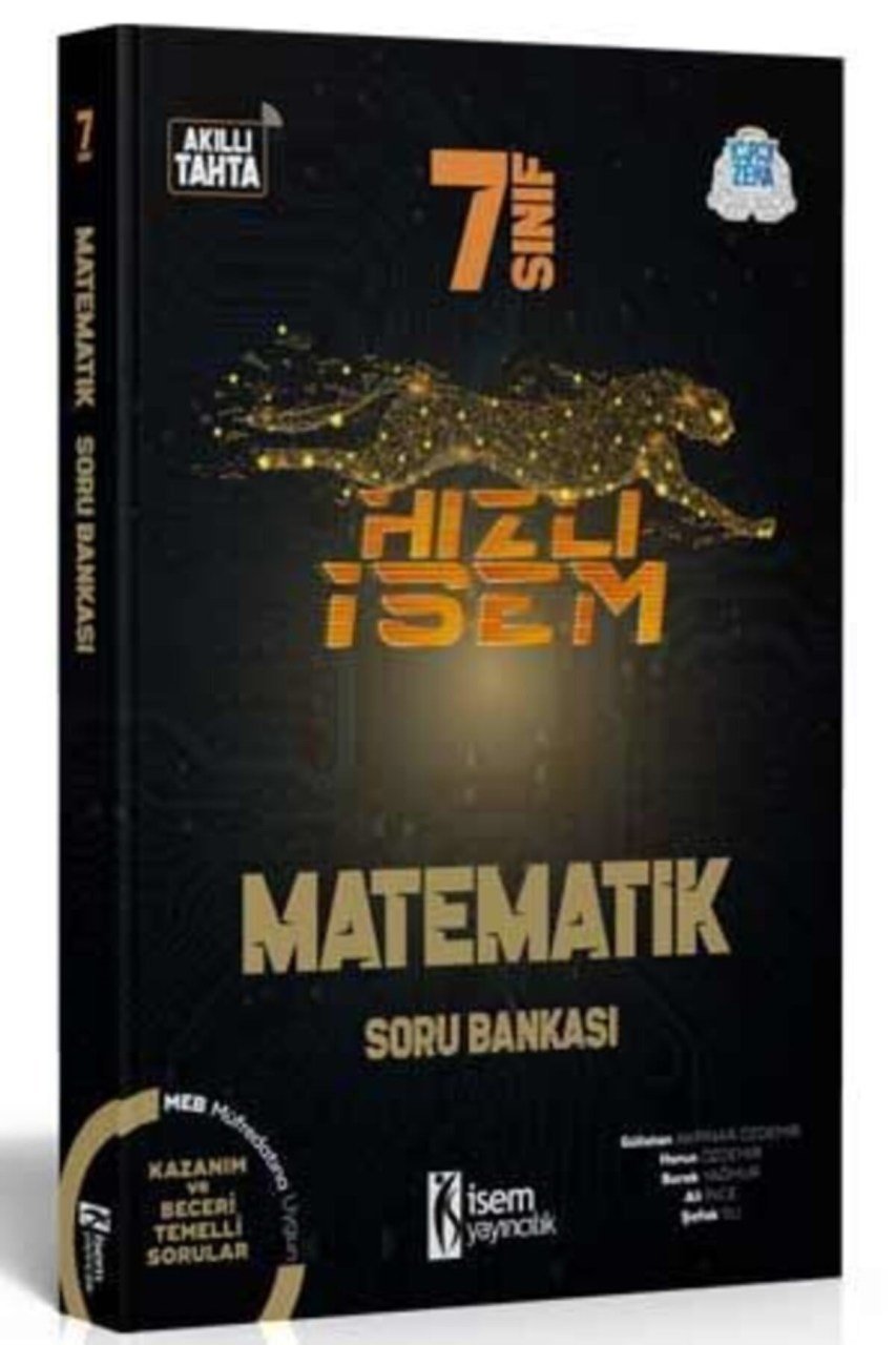 İsem Yayınları 7. Sınıf Hızlı Isem Matematik Soru Bankası 2021 - 2022