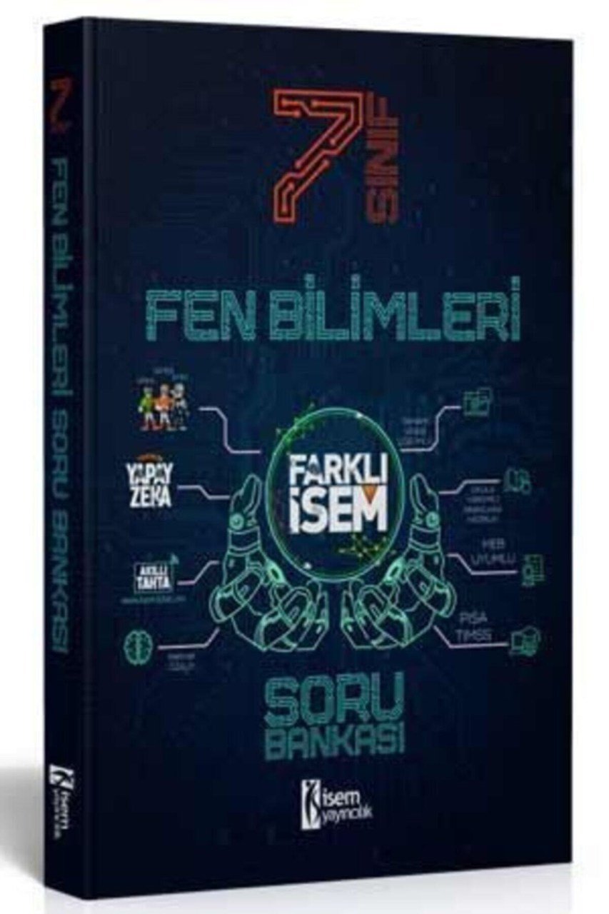 İsem Yayınları 7. Sınıf Farklı İsem Fen Bilimleri Soru Bankası 2021 -2022
