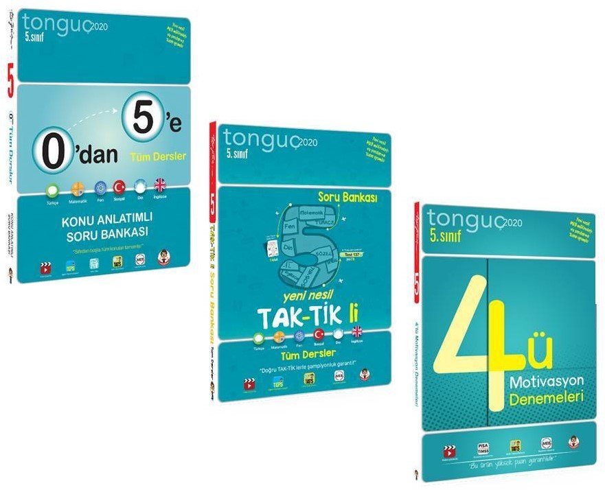 Tonguç Akademi 5.Sınıf 3'lü Taktikli - Konu - Deneme Fırsat Seti