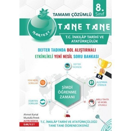 Nartest Yayınları 8. Sınıf Defter Tadında Tane Tane T.C. İnkılâp Tarihi Ve Atatürkçülük